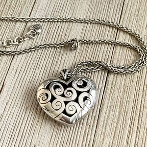 🎉BRIGHTON HEART CONTEMPO SILVER NECKLACE🎉